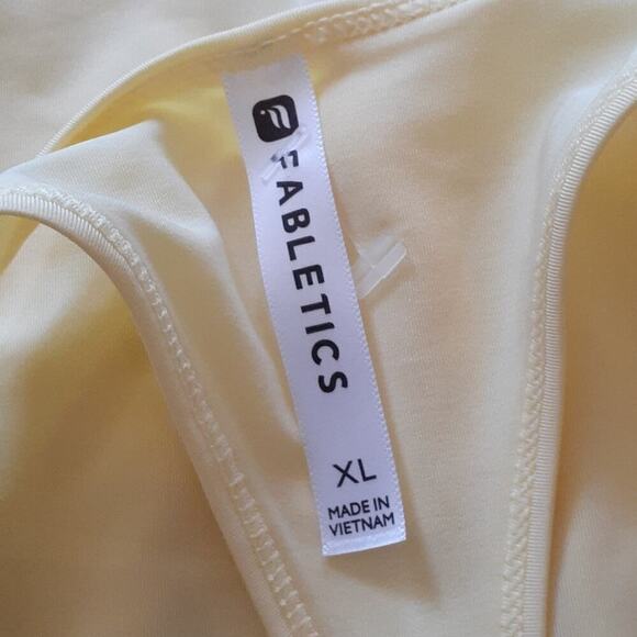 NWOT FABLETICS razorback yellow tank, sz XL - Picture 4 of 5